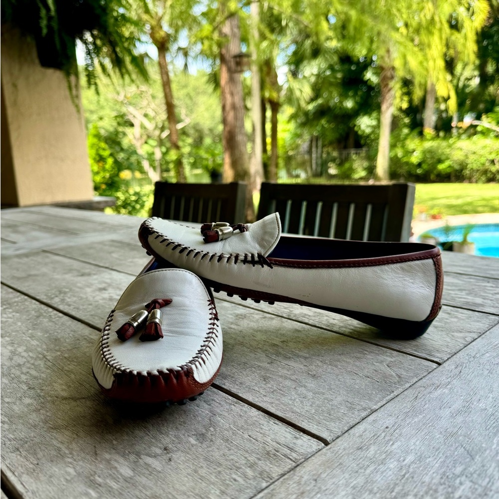 Robert Zur White Loafer Size 8